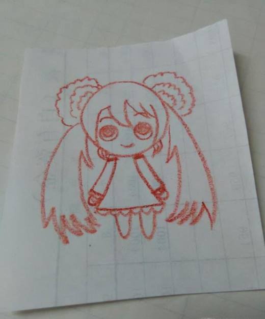 q版的樱初音怎么画