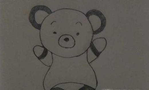 可爱的小熊简笔画