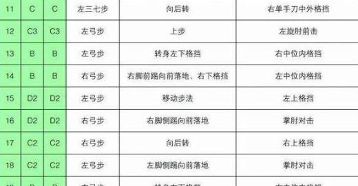 太极一章至八章的分解动作