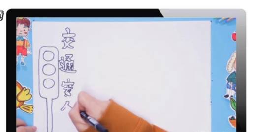 幼儿手工制作安全宣传海报