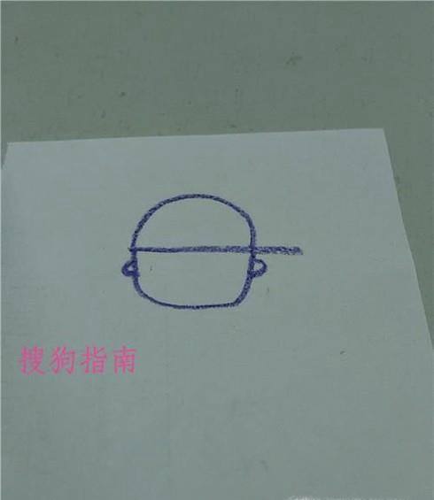 怎样画帽子男孩