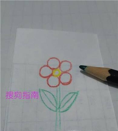 如何画小花花简笔画