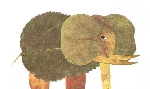 幼儿手工美术漂亮的叶子画