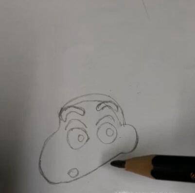 教你画蜡笔小新和他家的小白
