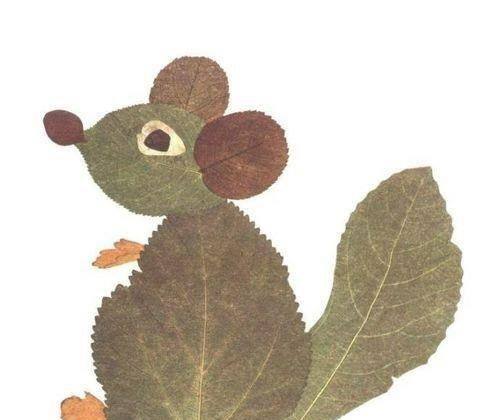 幼儿手工美术漂亮的叶子画