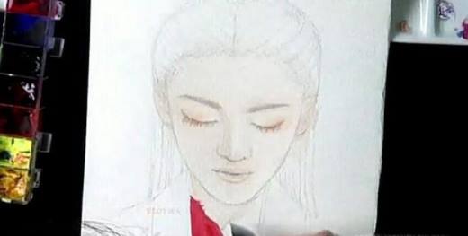 水彩画古风人物教程