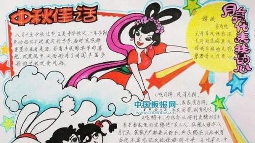 国庆节和中秋节的手抄报怎么画