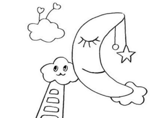 月亮简笔画