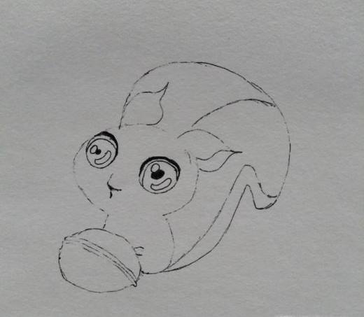 彩铅画小狐狸的画法