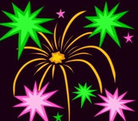 烟花简笔画