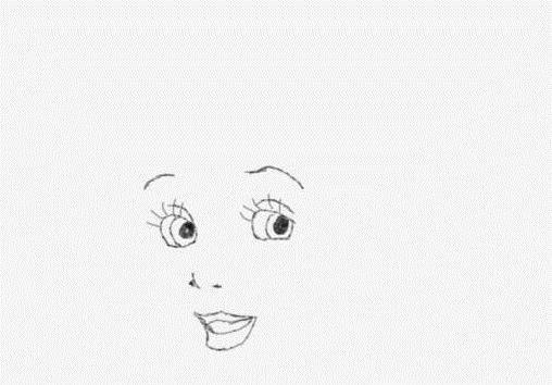 简笔画公主的头像