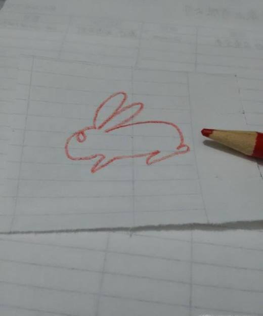 一笔画之画兔子
