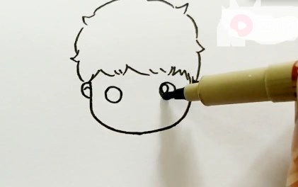 简笔画人物男孩帅气