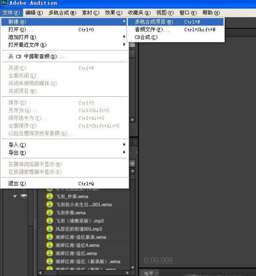 怎样用Adobe Audition软件录制歌曲?