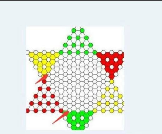 1v1跳棋常用的一种开头方法