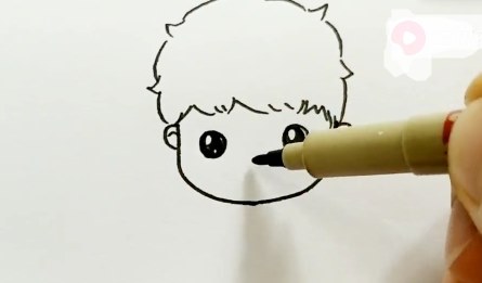 简笔画人物男孩帅气