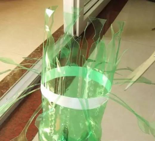 废旧塑料瓶做花瓶、笔筒