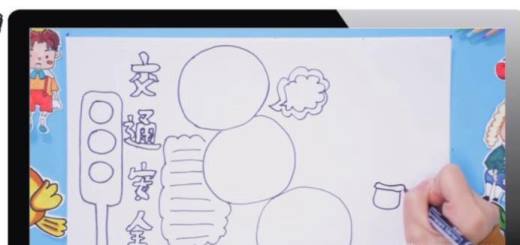 幼儿手工制作安全宣传海报