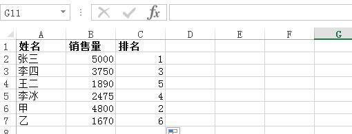 excel如何用RANK函数做升序降序排序排名