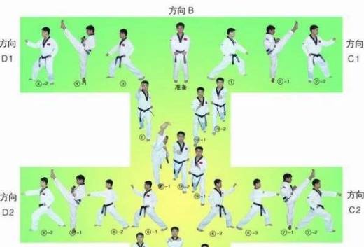 太极一章至八章的分解动作