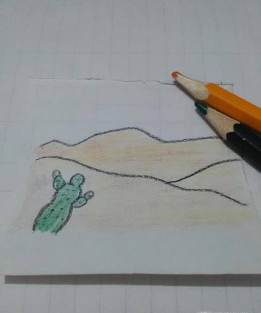 简笔画沙漠的画法