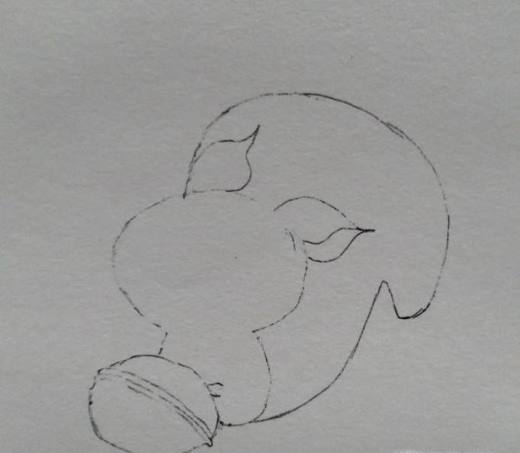 彩铅画小狐狸的画法