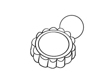 月饼简笔画