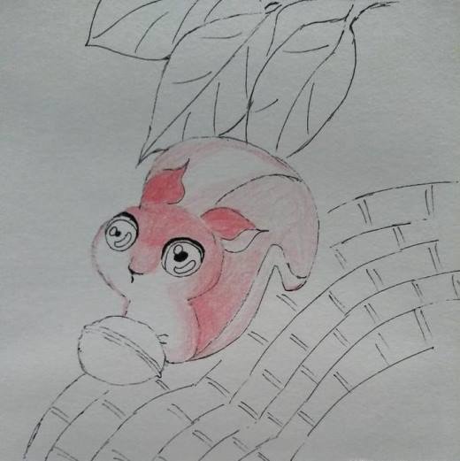 彩铅画小狐狸的画法
