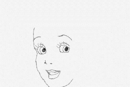 简笔画公主的头像