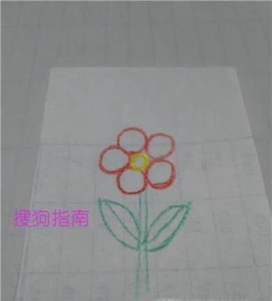 如何画小花花简笔画