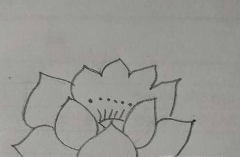 如何画荷花简笔画