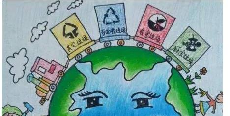 垃圾分类儿童画怎么画?