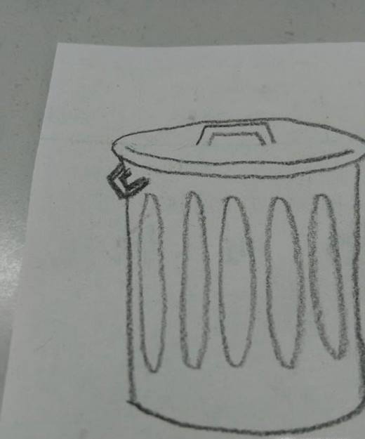 怎样画垃圾桶 垃圾桶简单画法