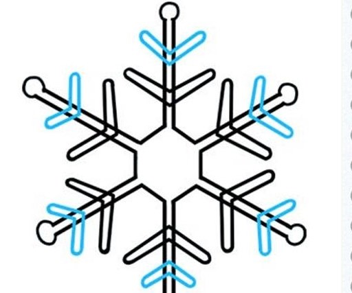 雪花简笔画