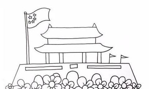 天安门简笔画