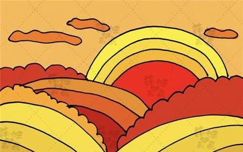 风景简笔画