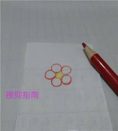 如何画小花花简笔画
