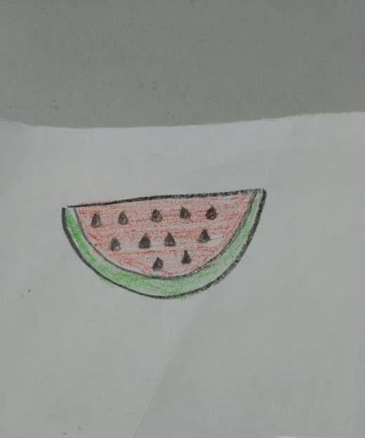 简笔画之如何画西瓜