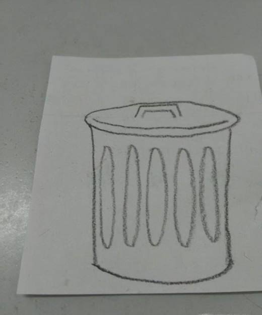 怎样画垃圾桶 垃圾桶简单画法