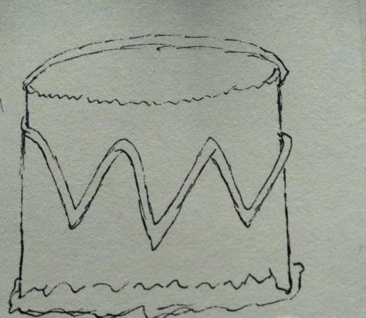 简笔画蛋糕怎么画