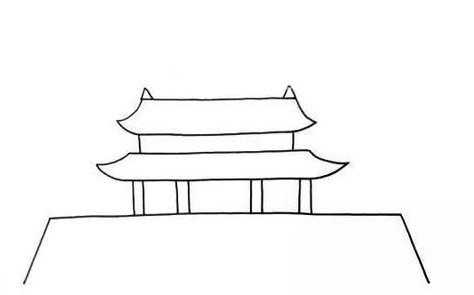 天安门简笔画