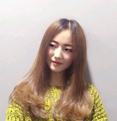 中长发烫发图片