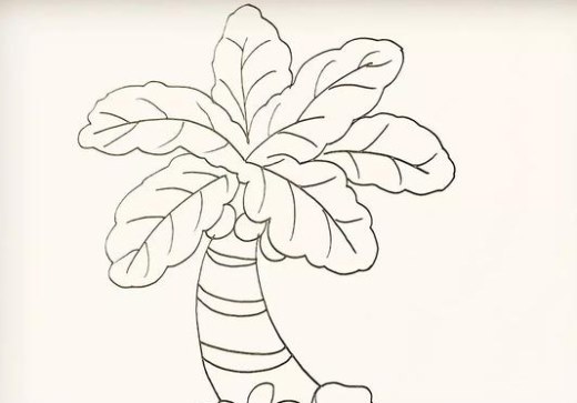 椰子树简笔画