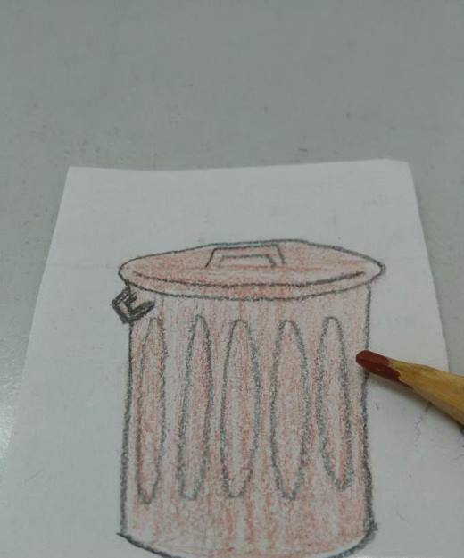 怎样画垃圾桶 垃圾桶简单画法