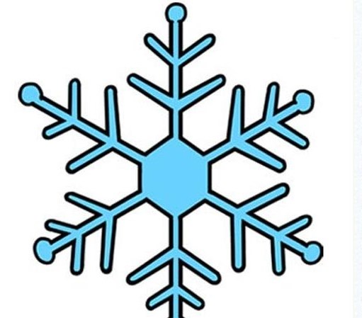 雪花简笔画