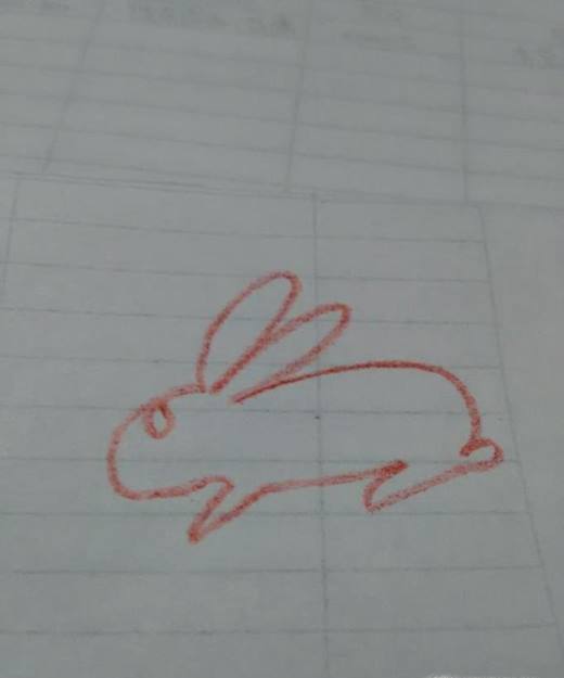 一笔画之画兔子